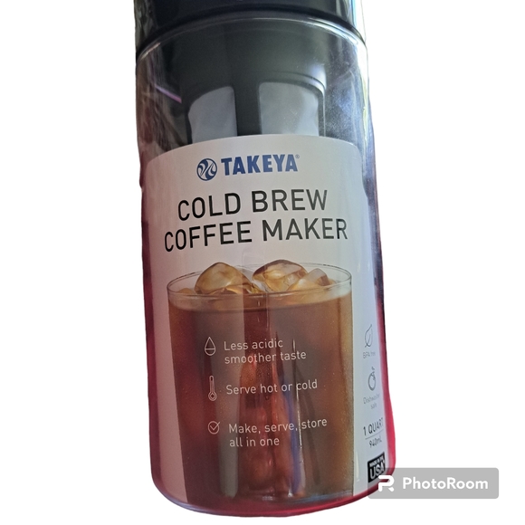 Takeya 10310 1 Quart Cold Brew Coffee Maker -Black Lid Pitcher - Picture 6 of 7